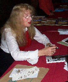 demi2 Author Demi signed copies of "The Empty Pot", the book which was performed as a ballet at the Akron Civic Theatre.