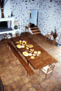 france1 Breakfast set for 2 in a French countryside B&B, June 2000