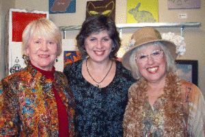 conniecaridiana Quilter Connie Bloom, me, TV host Diana Ray